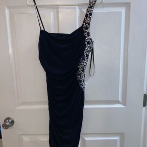 Blue prom dress